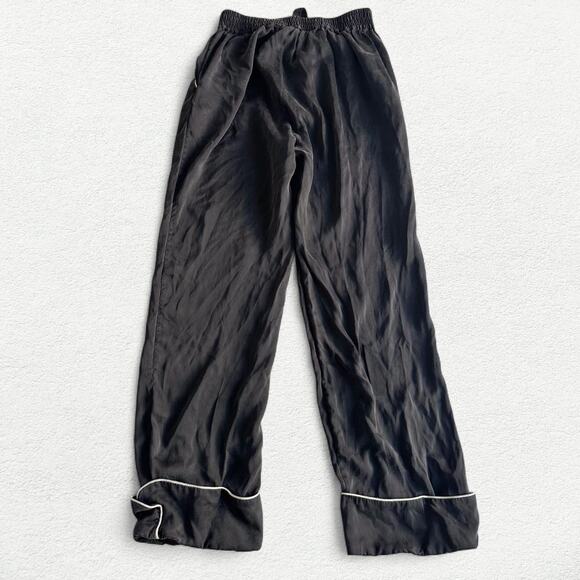 Noiri the Label Charlotte Silk Pajama Pants in Black - Picture 4 of 7